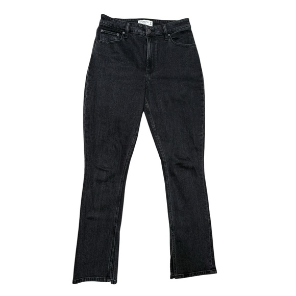Abercrombie & Fitch Black High-Rise Skinny Jean with Split Inseam - Picture 3 of 8